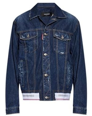 DSquared² Long Sleeve Denim Jacket - Blue