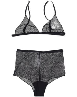 Elisabetta Franchi Jacquard Bra And Briefs - Multicolor