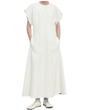 Bottega Veneta Bonded Leather Dress - White