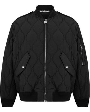 Palm Angels Diamond Lattice Casual Jacket - Black