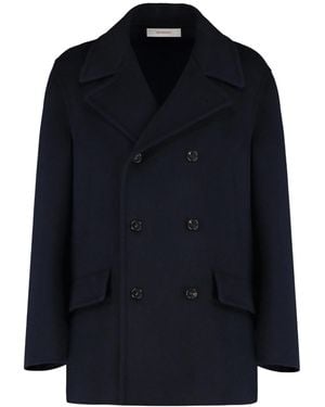 Umit Benan The Good Double-Breasted Coat - Blue