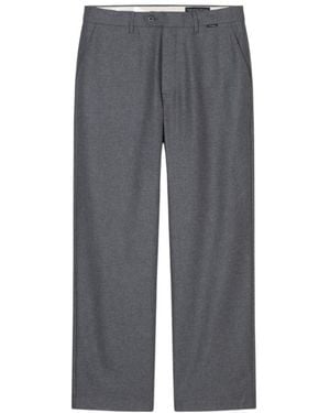Closed Relaxed Wool-Blend Pants - Gray