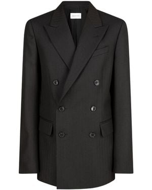 Dries Van Noten Buttoned Blazer - Black