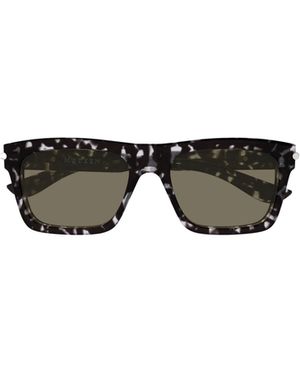 McQueen Eyewear Square Frame Sunglasses - Multicolour