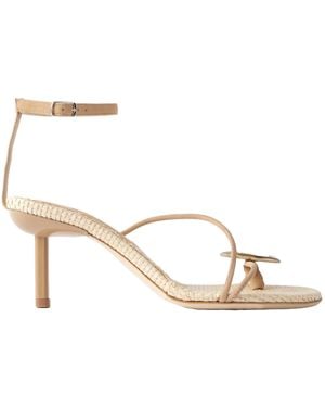 Christopher Esber Doma Stone-Embellished Suede Sandals - Metallic