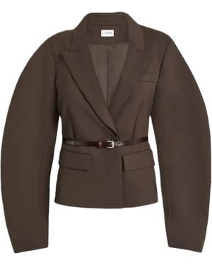 P.A.R.O.S.H. Single-Breasted Blazer - Brown