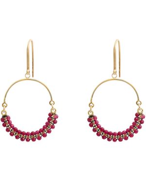 Isabel Marant Bead-Decorated Earrings - Pink