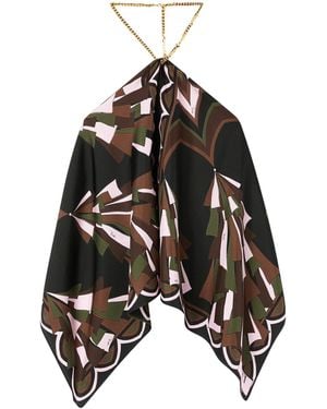 PUCCI Baiadera Print Chain Top - Black