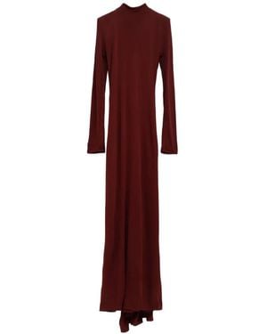 Alaïa Alaïa Draped Soft Jersey Dress - Red
