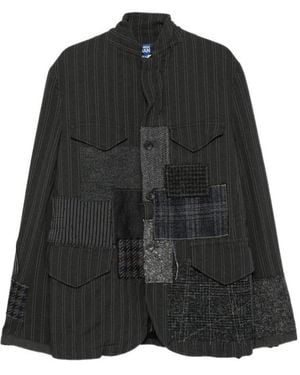 Junya Watanabe Patch Detailed Single-Breasted Blazer - Black