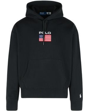 Polo Ralph Lauren Flag Fleece Hoodie - Black