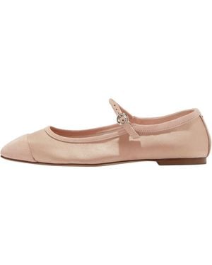 Aeyde Pointed Mary Jane Flats - Pink