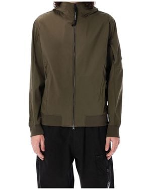 C.P. Company Shell R Hooded Coat - Green