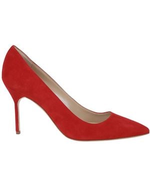 Manolo Blahnik Bb Pointed Toe Pumps - Red