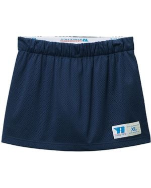 Alexander Wang Deconstructed Athletic Mesh Skort - Blue