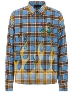 Amiri Long-Sleeved Shirt - Blue