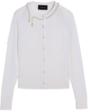 Simone Rocha Pearl-Embellished Cardigan - White