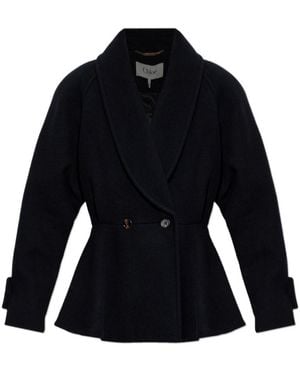 Chloé Chlo Double-Breasted Jacket - Blue