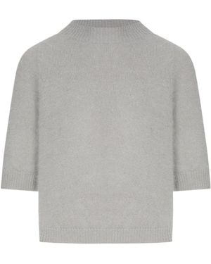 Roberto Collina Short Sleeved Sweater - Gray