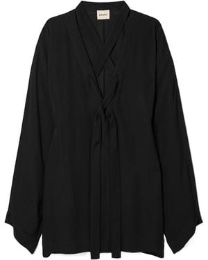 KHAITE The Mehna Mini Dress - Black