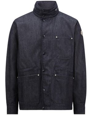 Moncler Chesery Denim Field Jacket - Blue