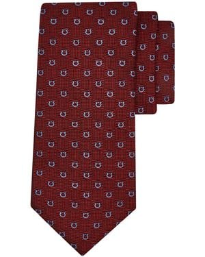 Ferragamo Ferragamo Gancini Jacquard Tie - Red