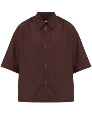 Studio Nicholson Boxy Short Sleeve Shirt - Brown