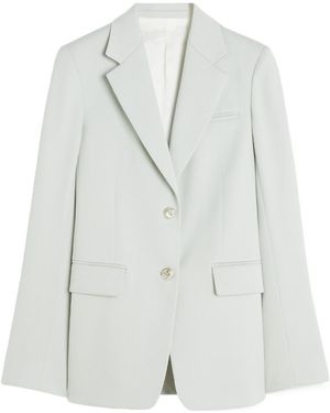 Lanvin Single-Breasted Long-Sleeved Blazer - Grey