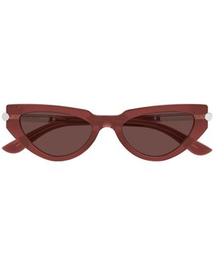 McQueen Eyewear Cat-Eye Frame Sunglasses - Brown