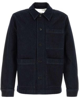 Closed Buttoned Workwear Denim Jacket - Blue