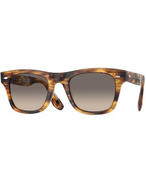 Oliver Peoples Mister Brunello Square-Frame Sunglasses - Multicolour