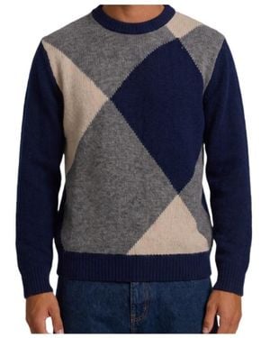 Ballantyne Geometric Knitwear - Blue