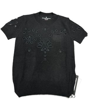 Ermanno Scervino Round-Neck Short-Sleeved Jumper - Black