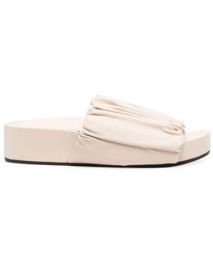 Jil Sander Thick Soled Leather Sandals - Pink