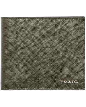 Prada Saffiano Leather Wallet - Green