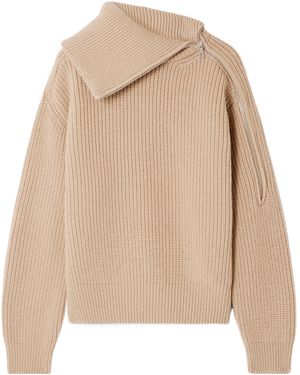 Dries Van Noten Long-Sleeved Knitted Shirt - Natural