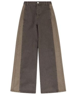 Emporio Armani Five-Pocket Wide-Leg Jeans - Grey