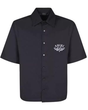 Amiri Lapel Short-Sleeved Shirt - Blue