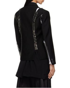 Comme des Garçons Long-Sleeved Suit Jacket - Black
