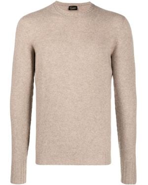Drumohr Cashmere Crew-Neck Jumper - Natural