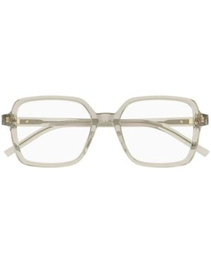 Saint Laurent Eyewear Square Frame Glasses - White