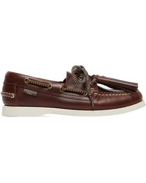 Weekend by Maxmara X Sebago Slip-On Loafers - Brown