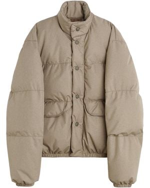 Our Legacy Inhale Press-Stud Puffer Jacket - Brown