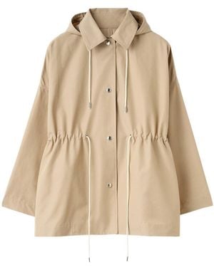 TOTEME Hooded Drawstring Parka - Natural