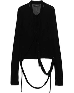 OTTOLINGER Deconstructed Cardigan - Black