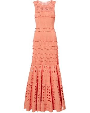 Ulla Johnson Lakshmi Broderie Anglaise Maxi Dress - Red