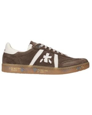 Premiata Lace-Up Low-Top Trainers - Brown