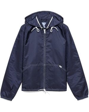 Prada Blouson En Re-Nylon Leger - Blue