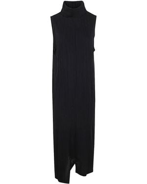 Y's Yohji Yamamoto High-Necked Dress - Black
