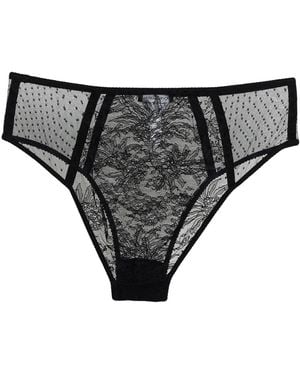 Dolce & Gabbana High-Waisted Lace Panties - Black